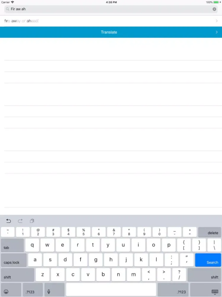 Capturas de pantalla de Italian-English dictionary E! iPad 