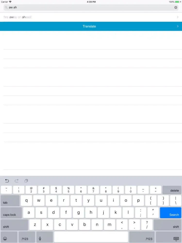 Capturas de pantalla de Italian-English dictionary E! iPad 