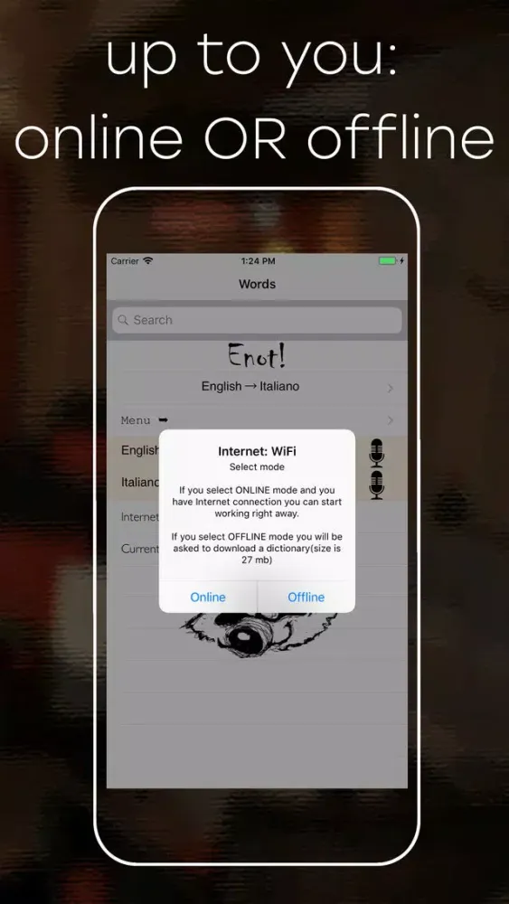 Capturas de pantalla de Italian-English dictionary E!