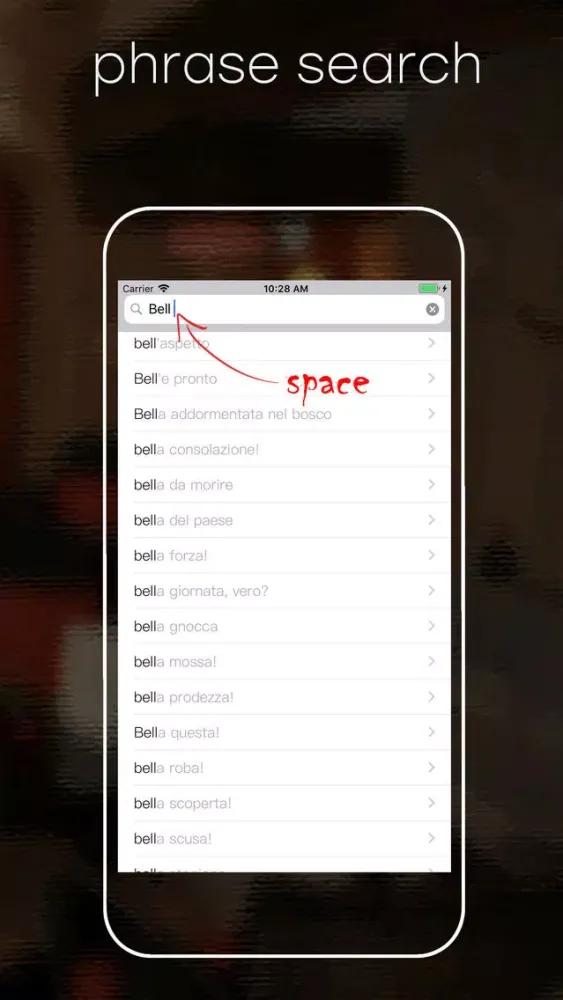 Capturas de pantalla de Italian-English dictionary E!
