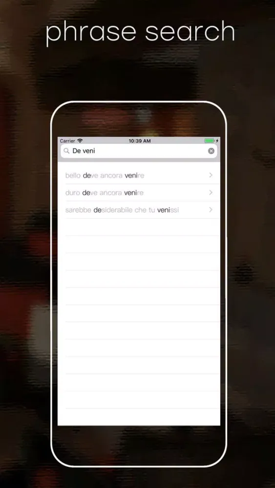 Capturas de pantalla de Italian-English dictionary E!