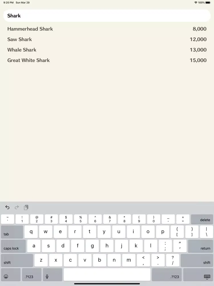 Price Guide for ACNH iPad 应用截图