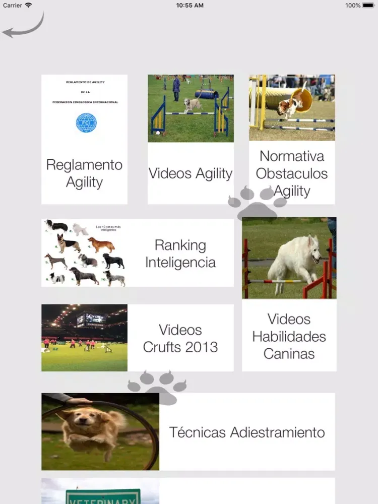 Ảnh chụp màn hình của Agility iPad 