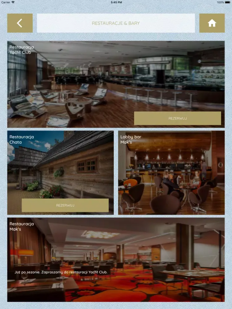 Capturas de pantalla de Hotel Warszawianka iPad 