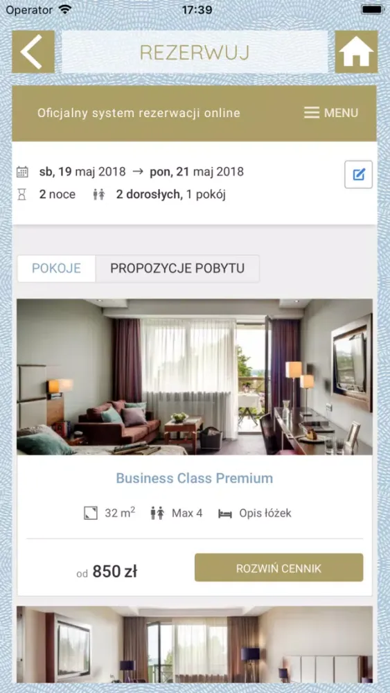 Capturas de pantalla de Hotel Warszawianka