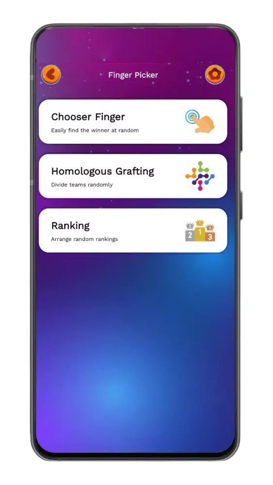 Tangkapan layar Finger Picker : Spin The Wheel