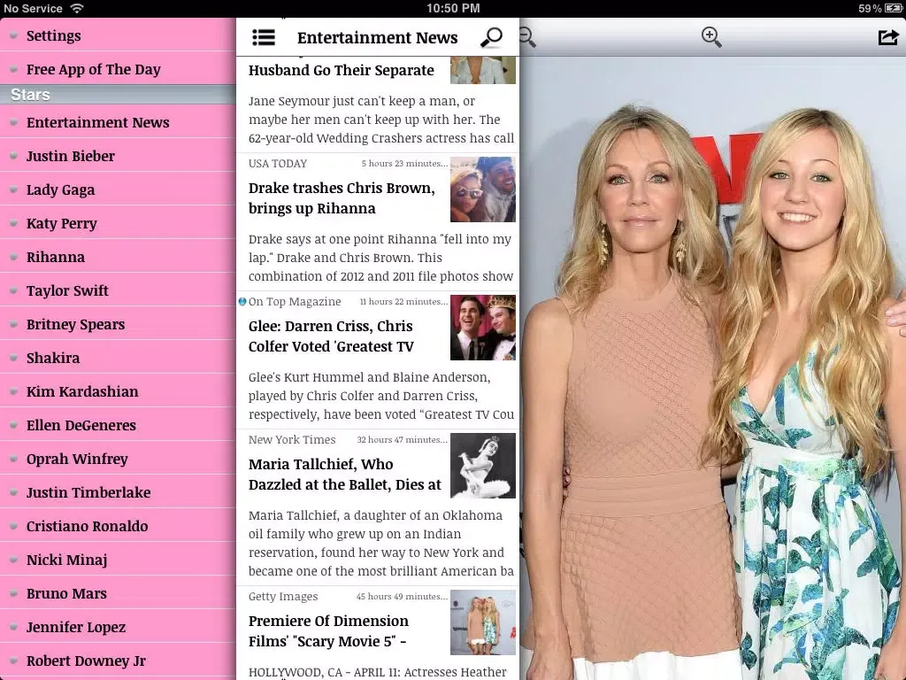 Capturas de pantalla de ET News - Google edition iPad 