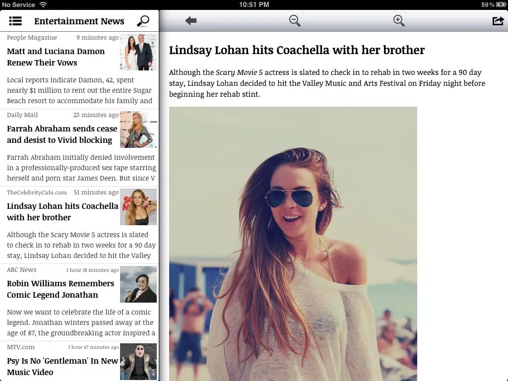 Capturas de pantalla de ET News - Google edition iPad 