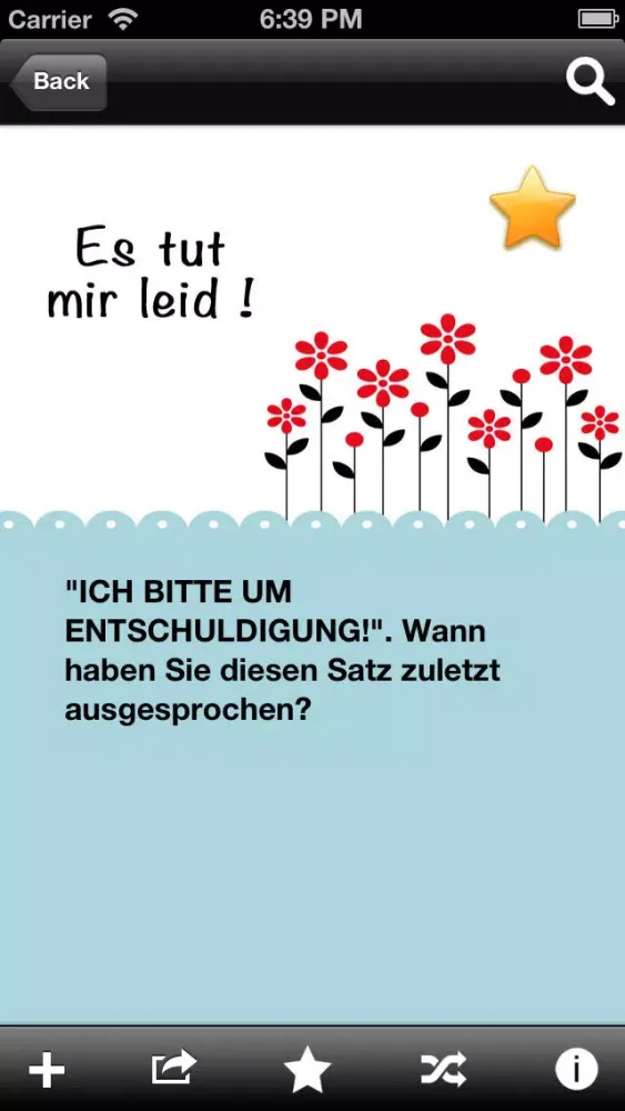 Es tut mir leid! Die App zur Entschuldigung Screenshots