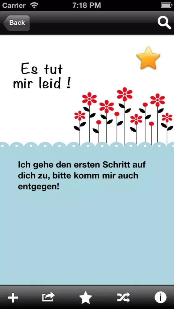 Es tut mir leid! Die App zur Entschuldigung Screenshots