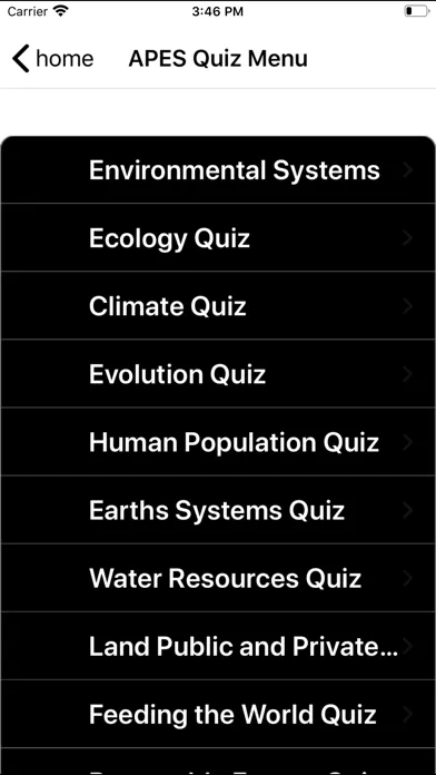 Capturas de tela do Environmental Science Buddy