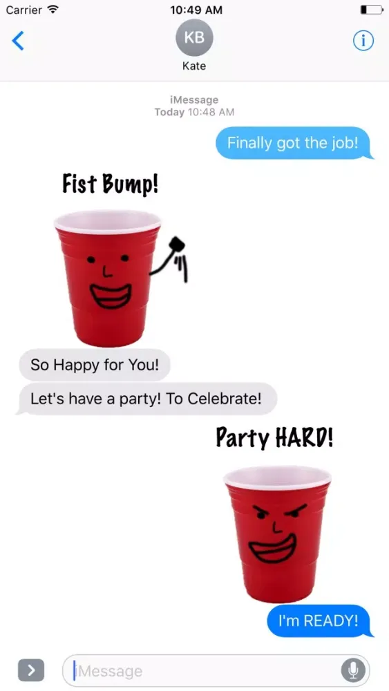 Red Cup Buddy Sticker Pack應用截圖