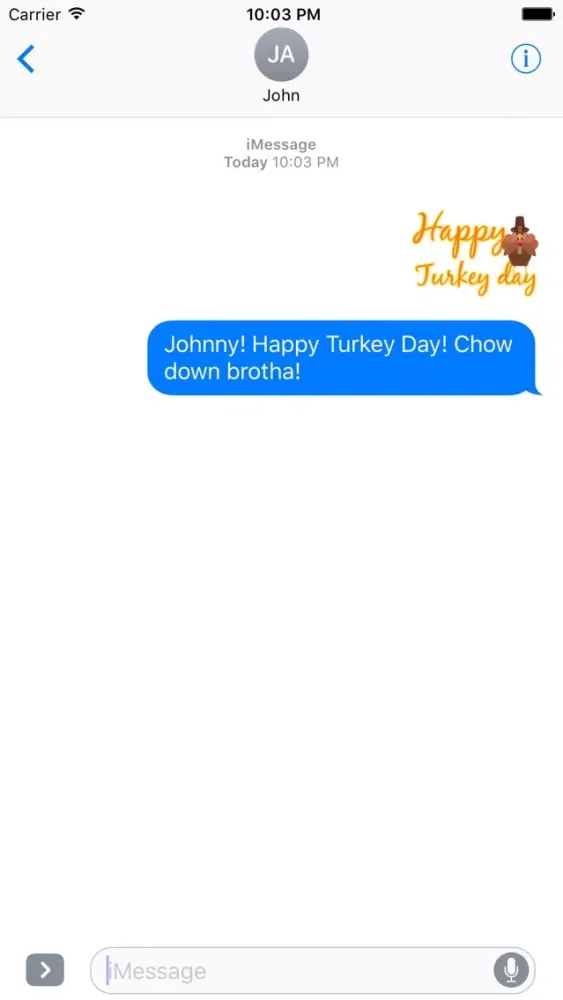 Turkey Day Sticker Pack应用截图