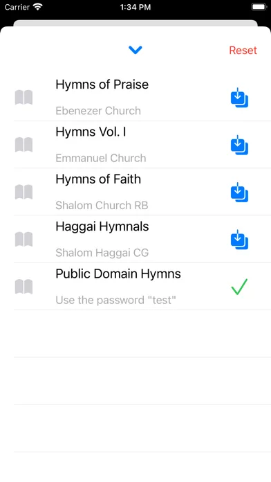 Hymnly سکرین شاٹس