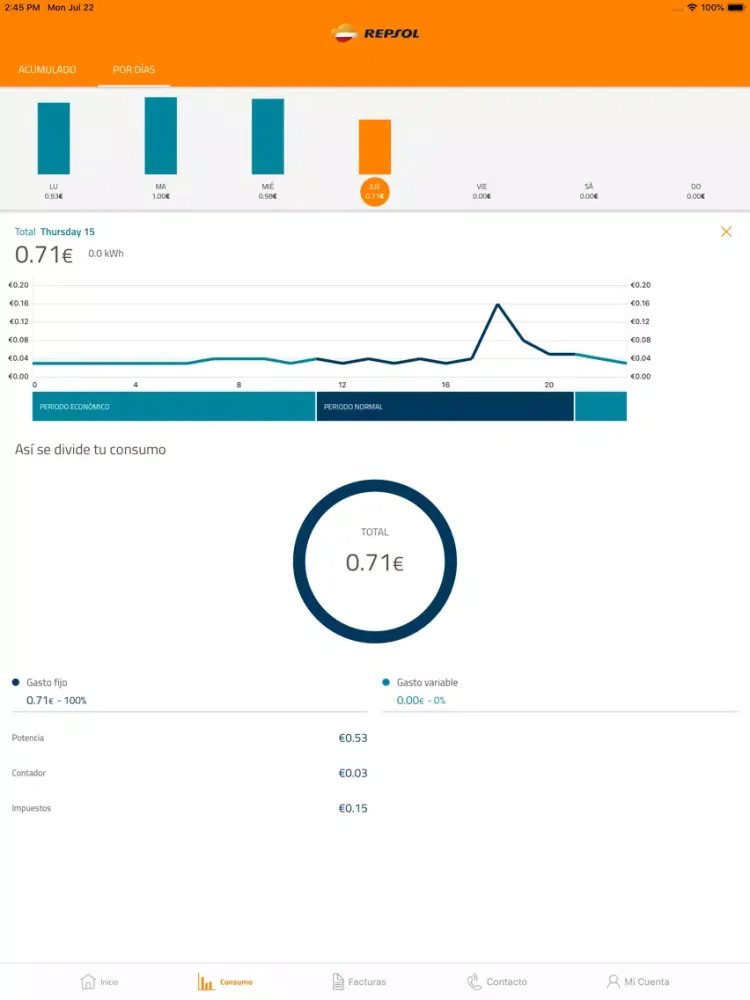 Captures d'écran de Tu Oficina Online Luz y Gas iPad 
