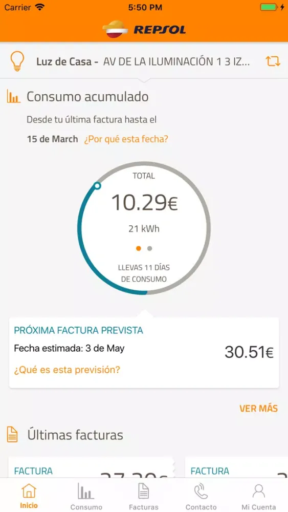 Captures d'écran de Tu Oficina Online Luz y Gas