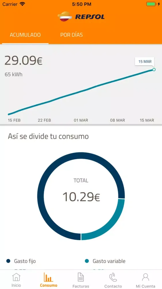 Captures d'écran de Tu Oficina Online Luz y Gas