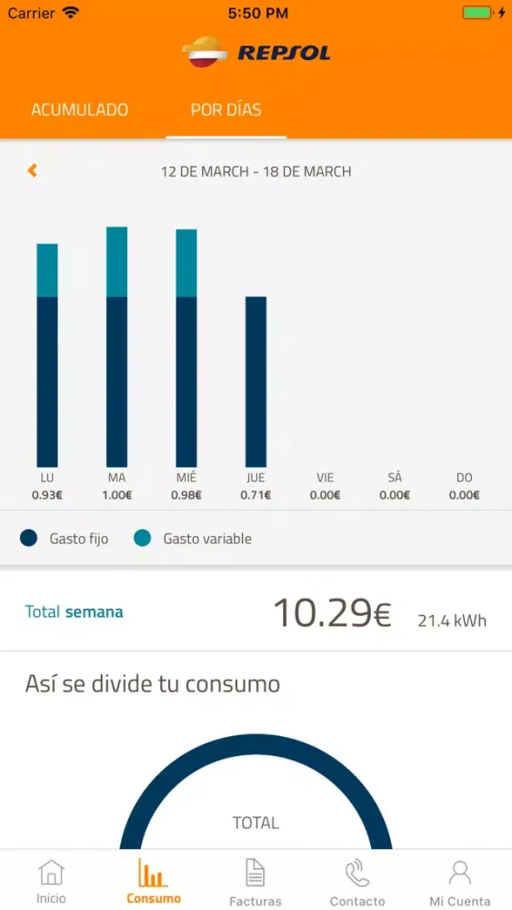 Captures d'écran de Tu Oficina Online Luz y Gas
