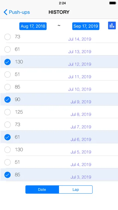 Push-ups Sensor Screenshots