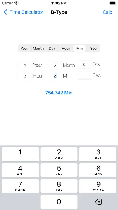 Tangkapan layar Time calculator  ( Converter )