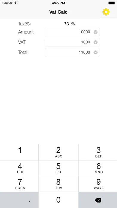 ภาพหน้าจอของ VAT Calculator ( V.A.T )