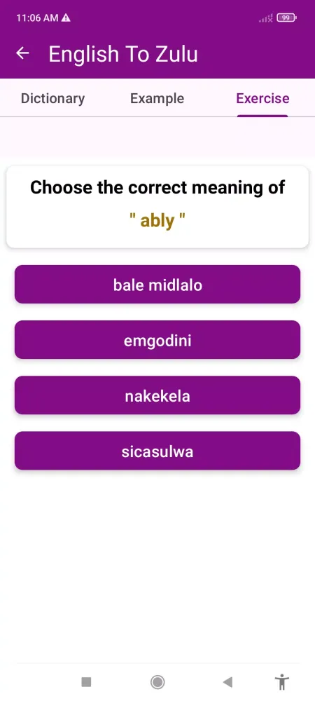 Capturas de pantalla de English To Zulu Dictionary