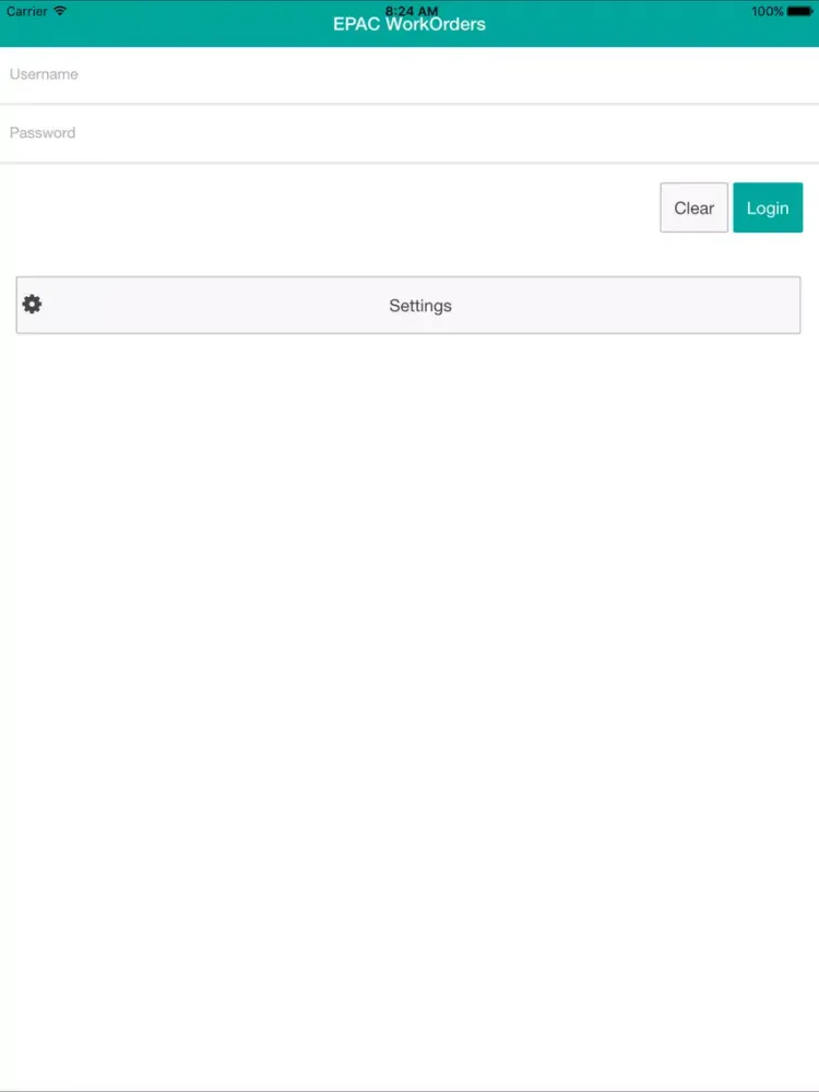 Zrzuty ekranu ePAC WO iPad 