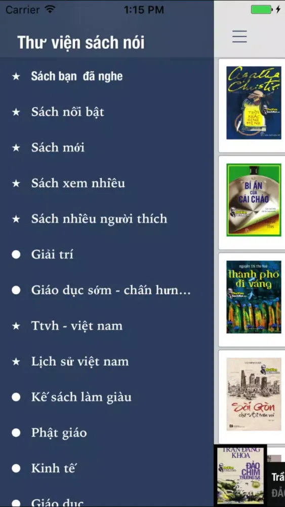 Zrzuty ekranu Thư viện sách nói cho Việt Nam