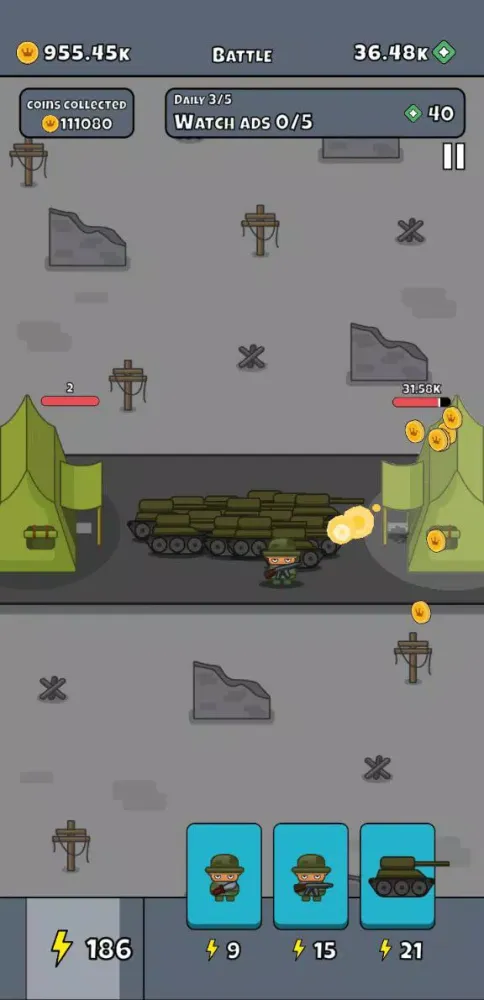 Captures d'écran de Warriors Evolution: Age of war