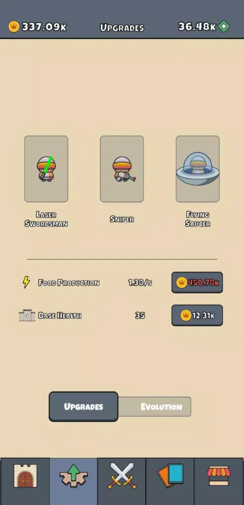 Captures d'écran de Warriors Evolution: Age of war