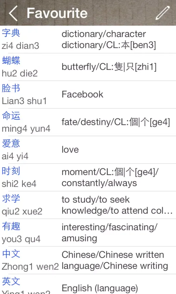 ภาพหน้าจอของ Chinese English Dictionary Pro