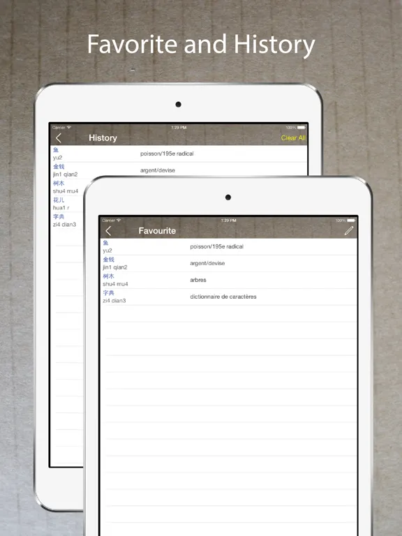 Tangkapan layar Chinese French Dictionary 法中词典 iPad 