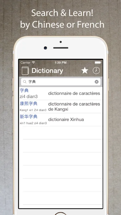 Tangkapan layar Chinese French Dictionary 法中词典