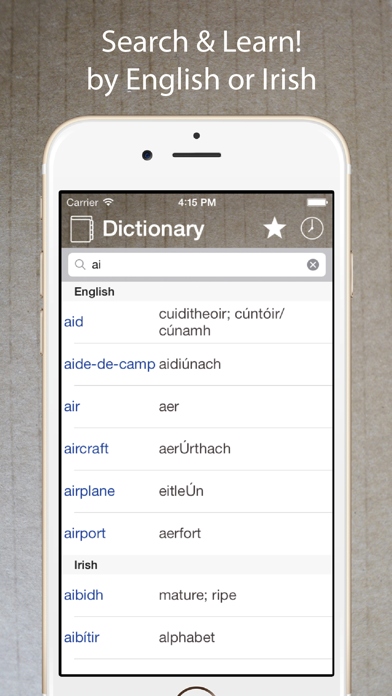 Tangkapan layar Irish English Dictionary +