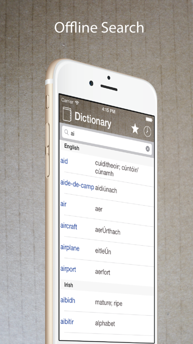 Tangkapan layar Irish English Dictionary +