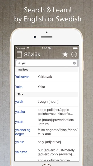 Zrzuty ekranu Swedish English Dictionary Pro