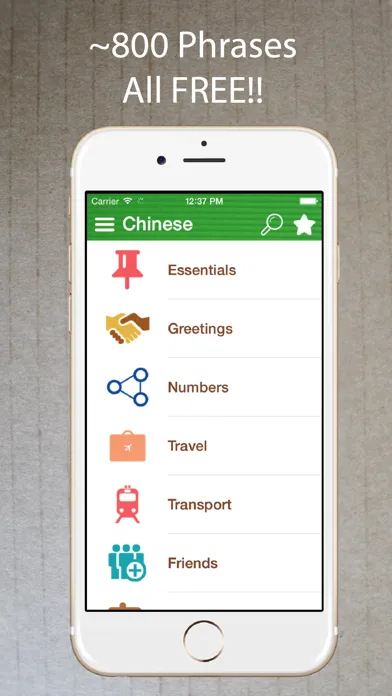 Zrzuty ekranu Learn Chinese Phrasebook Pro +