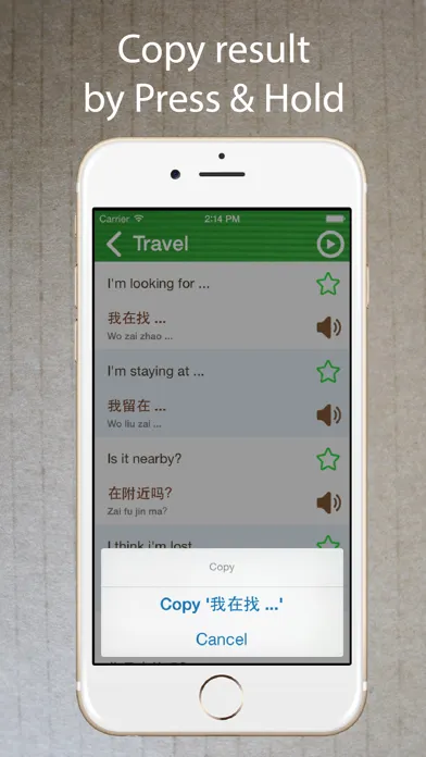 Zrzuty ekranu Learn Chinese Phrasebook Pro +