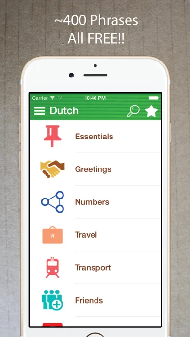 Learn Dutch Phrasebook Offline Screenshots
