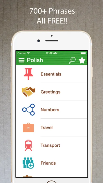 Learn Polish Phrasebook Pro +应用截图