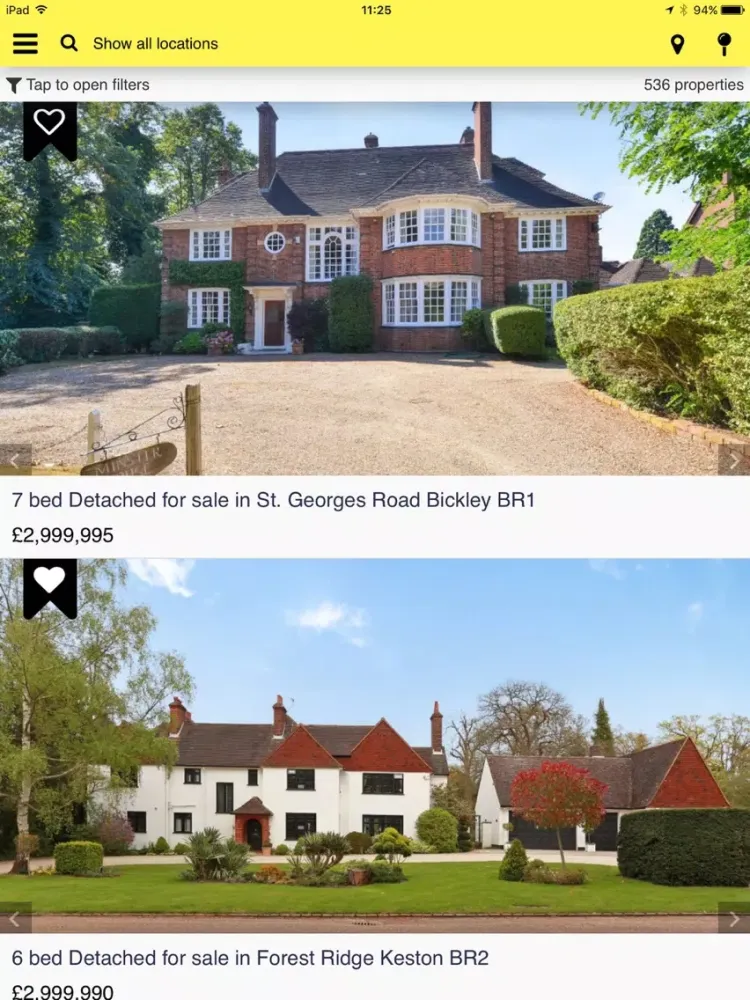 Capturas de tela do LR Property Search iPad 