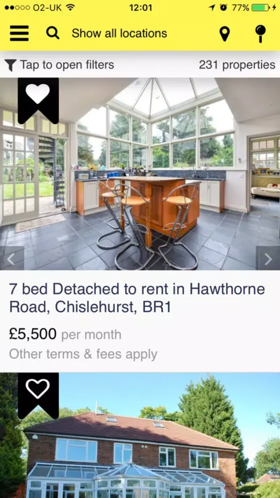 Capturas de tela do LR Property Search