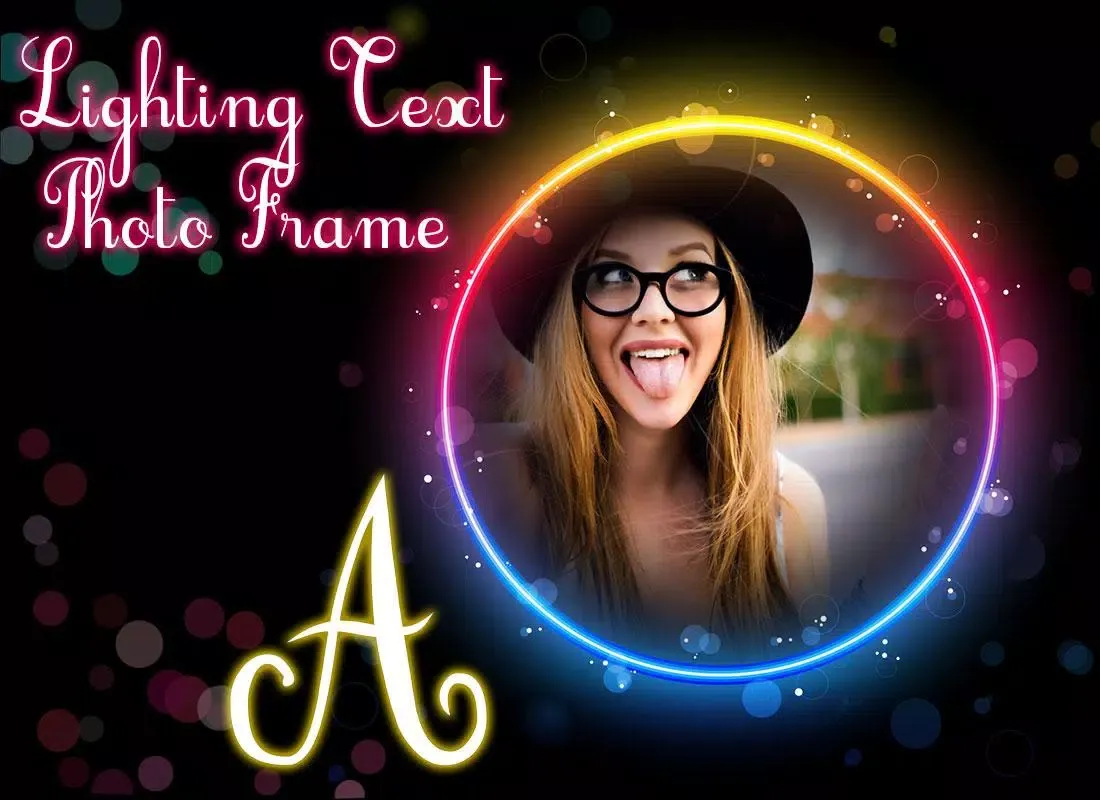Lighting Text Photo Frame : Light Text Photo Frame Screenshots