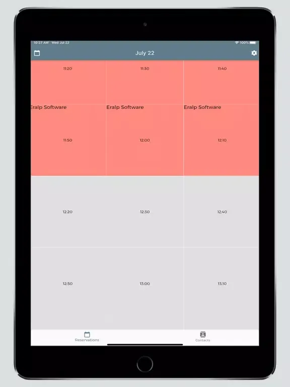 Ảnh chụp màn hình của RezzApp iPad 