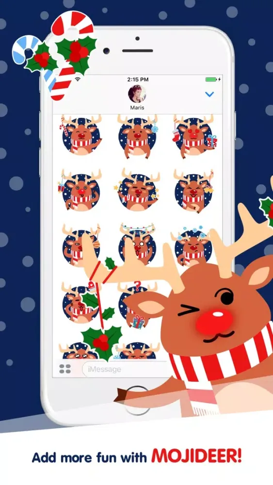 Moji Reindeer Animated Christmas Sticker Pack Screenshots