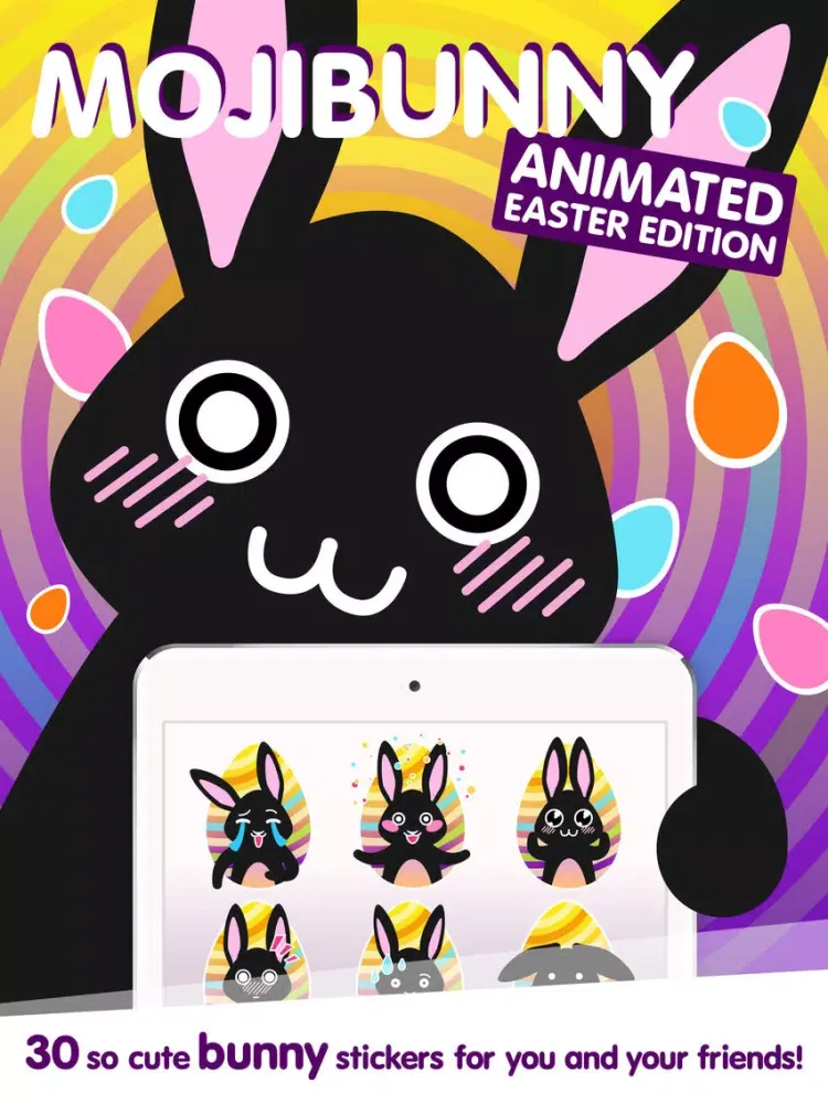 Screenshot di Moji Easter Bunny iPad 