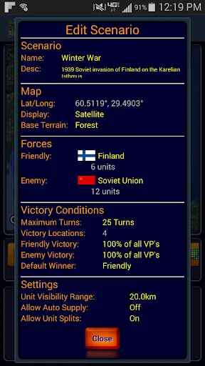 Wargame Constructor 스크린샷