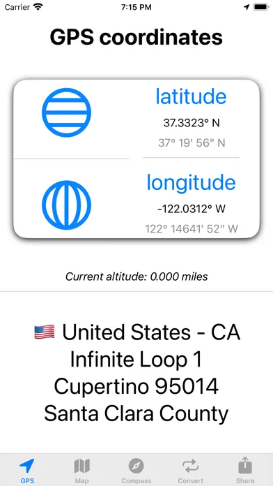 Screenshot di Where i am? & Map Link Convert