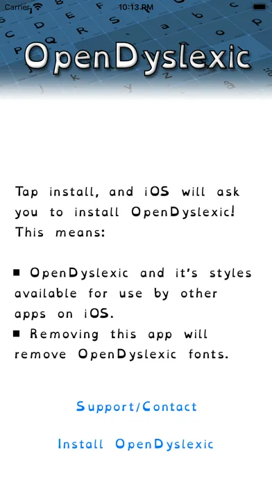 OpenDyslexic應用截圖