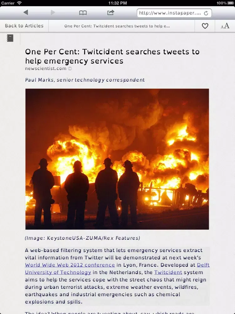openWeb - Assistive Experimental Web Browser iPad  Screenshots